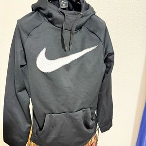 Nike Black Hoodie with White Logo